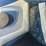 Арт-объект ручной работы Blue Abstraction из 4-х панелей варинант исполнения - 2 | Loft Concept в Красноярске