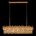 Люстра с декоративными элементами в виде крупных хрустальных цветов Palace Gardens варинант исполнения - 1 | Loft Concept в Красноярске