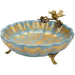 Блюдо фарфоровое Птица на ветке Flora варинант исполнения - 1 | Loft Concept в Красноярске