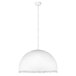 Подвесной светильник в форме купола белого цвета с ажурной бахромой Tactile Line варинант исполнения - 7 | Loft Concept в Красноярске