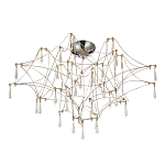 Потолочный светильник с тонким металлическим каркасом цвета хром Quasar варинант исполнения - 1 | Loft Concept в Красноярске