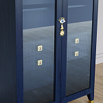 Дизайнерский шкаф витрина Elsa Dreams Blue с 4-мя ящиками варинант исполнения - 3 | Loft Concept в Красноярске