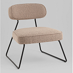 Кресло лаунж Kate букле капучино варинант исполнения - 1 | Loft Concept в Красноярске