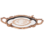 Поднос декоративный с фигурками птиц Mirror Surface Bronze варинант исполнения - 1 | Loft Concept в Красноярске