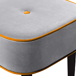 Квадратный мягкий пуф на черных ножках Winton Pouf Square варинант исполнения - 12 | Loft Concept в Красноярске