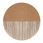 Бра круглое натуральная пробка с бахромой Natural Cork варинант исполнения - 1 | Loft Concept в Красноярске