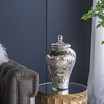 Ваза из стекла с крышкой и декоративными узорами Chinoiserie Ceramics варинант исполнения - 7 | Loft Concept в Красноярске