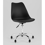 Офисный стул на металлическом основании EGGERY Black пластик варинант исполнения - 1 | Loft Concept в Красноярске