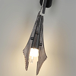 Бра черного цвета с плафоном из рельефного стекла Glass Pod варинант исполнения - 9 | Loft Concept в Красноярске