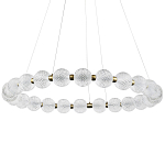 Светодиодная кольцевая люстра с круглыми плафонами Crystal Globule Chandelier варинант исполнения - 3 | Loft Concept в Красноярске