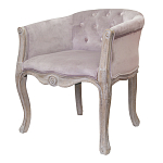 Кресло низкое в стиле прованс Розовый Велюр Louis French Armchair  варинант исполнения - 3 | Loft Concept в Красноярске