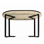 Стол обеденный раздвижной со столешницей белый мрамор Magali варинант исполнения - 5 | Loft Concept в Красноярске