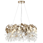 Люстра с декоративными подвесками из прозрачного стекла в форме монеток FAIRYTREE Light варинант исполнения - 6 | Loft Concept в Красноярске