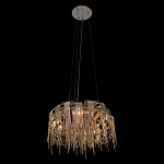 Люстра подвесная круглая с изогнутыми металлическими дугами и ниспадающими цепочками 65 см Atlantis Chain варинант исполнения - 13 | Loft Concept в Красноярске