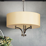 Люстра подвесная с цилиндрическим абажуром кремового цвета Natural Concepts варинант исполнения - 3 | Loft Concept в Красноярске