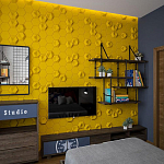 Гипсовая 3D Панель M-41 A, B варинант исполнения - 3 | Loft Concept в Красноярске