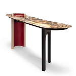 Консоль с овальной столешницей со светодиодной подсветкой Ruby варинант исполнения - 1 | Loft Concept в Красноярске