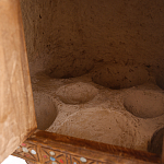 Декоративная винтажная печка из глины с инкрустацией Rarity варинант исполнения - 3 | Loft Concept в Красноярске