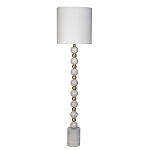 Торшер мраморный с белым абажуром Floor lamp Jewelry варинант исполнения - 1 | Loft Concept в Красноярске