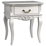 Тумба прикроватная белого цвета из массива бука в стиле прованс White Provence варинант исполнения - 2 | Loft Concept в Красноярске