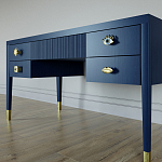 Письменный стол с 4-мя ящиками Elsa Dreams Blue варинант исполнения - 2 | Loft Concept в Красноярске