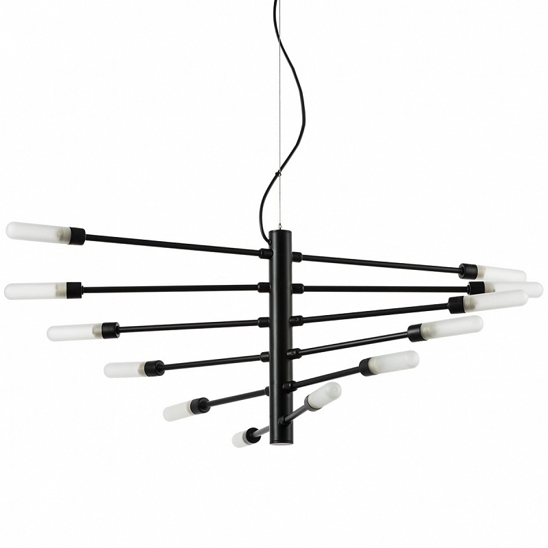 Люстра Gradenigo Chandelier 12 Черный Белый Люстра Gradenigo Chandelier 12 Черный Белый в Красноярске | Loft Concept
