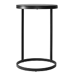 Кофейный столик круглый чёрный Compact Loft варинант исполнения - 1 | Loft Concept в Красноярске