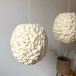 Светильник вязаный из шерсти Wool Oval варинант исполнения - 1 | Loft Concept в Красноярске