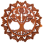 Панно из дерева круглое Osier Panel With Trees варинант исполнения - 1 | Loft Concept в Красноярске