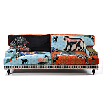 Диван с цветным принтом Qalakabusha Sofa варинант исполнения - 1 | Loft Concept в Красноярске