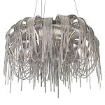 Люстра подвесная круглая с изогнутыми металлическими дугами и ниспадающими цепочками 65 см Atlantis Chain варинант исполнения - 16 | Loft Concept в Красноярске