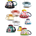 Подвесные светильники в виде чаши с цветочным орнаментом Flower Reversal варинант исполнения - 2 | Loft Concept в Красноярске