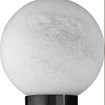 Бра цилиндрической формы чёрного цвета с 2-мя плафонами Marble Glow варинант исполнения - 5 | Loft Concept в Красноярске