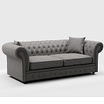 Мебельная ткань Шенилл серый цвет 142 см T4-46 варинант исполнения - 7 | Loft Concept в Красноярске