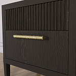 Прикроватная Тумбочка Primo с двумя ящиками Темный орех варинант исполнения - 3 | Loft Concept в Красноярске