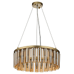 Люстра со стеклянными цилиндрическими плафонами Luminous Cylinders Amber Round варинант исполнения - 2 | Loft Concept в Красноярске