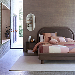 Зеркало овальное Curved Furniture бежевое варинант исполнения - 4 | Loft Concept в Красноярске