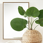 Зеркало прямоугольное в фактурной золотой раме Reflective Fabric варинант исполнения - 5 | Loft Concept в Красноярске