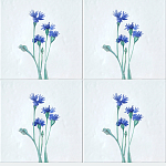 Плитка с узором Васильки варинант исполнения - 1 | Loft Concept в Красноярске