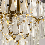 Люстра многоярусная с овальными прозрачными подвесками 36 см Harmonica варинант исполнения - 9 | Loft Concept в Красноярске