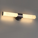 Бра с вытянутым цилиндрическим плафоном из белого алебастра на круглом основании Темная Латунь Cryptocrystalline Stone варинант исполнения - 2 | Loft Concept в Красноярске