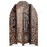 Ширма с  орнаментом ручная резьба Indian Antique Furniture варинант исполнения - 1 | Loft Concept в Красноярске