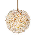 Подвесной хрустальный светильник шарообразной формы Amber Crystal Hanging Light 12 варинант исполнения - 1 | Loft Concept в Красноярске