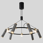 Люстра круглая с 9-ю цилиндрическими плафонами на магнитном креплении Bronze Concert варинант исполнения - 3 | Loft Concept в Красноярске