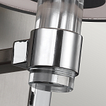 Бра цвета хром с белым цилиндрическим стеклянным плафоном Feiss варинант исполнения - 4 | Loft Concept в Красноярске