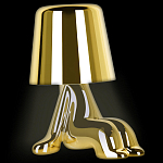 Настольная лампа фигурная цвета золото с гладким абажуром Высота 16 см Sophia варинант исполнения - 3 | Loft Concept в Красноярске