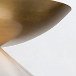 Подвесной светильник латунного цвета с конусовидным белым плафоном Quintiesse варинант исполнения - 12 | Loft Concept в Красноярске