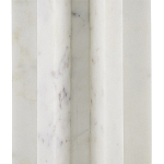 Настольная лампа мраморная с тканевым цилиндрическим абажуром Sharpened варинант исполнения - 1 | Loft Concept в Красноярске