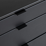 Комод из металла и кожи Guarin Chest of Drawers варинант исполнения - 5 | Loft Concept в Красноярске