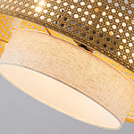 Подвесной светильник с декоративным поясом из плетеного бамбука Biuloggicu варинант исполнения - 6 | Loft Concept в Красноярске